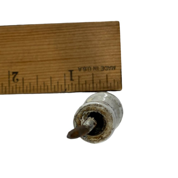 Vintage CHAMPION Porcelain Post with Metal Point Possibly Partial Part Small - Picture 11 of 12
